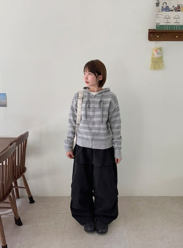 Volant Nylon Cargo Skirt Pants